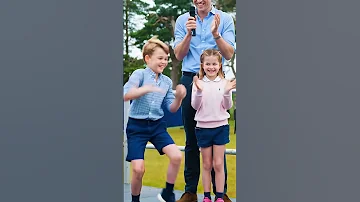 [EN] William and Charlotte can't stop laughing at Prince George's dance! ❤️ #Royal_Family #Dance #Prince_George