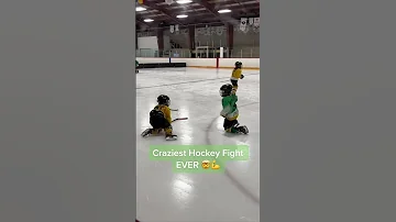 Craziest Hockey Fight Ever! #shorts