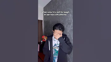 When you try not to laugh in serious situations????