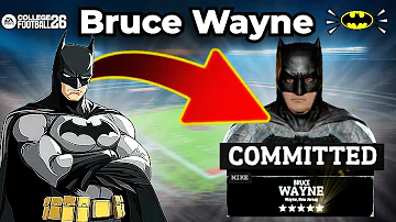 I Put BATMAN in College Football 26! (Road to Glory)