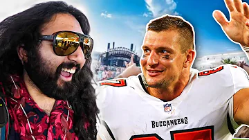 I Went to Rob Gronkowski’s Super Bowl Beach Party