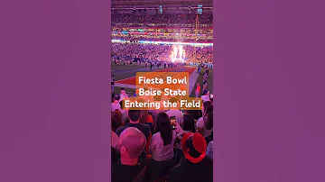 Fiesta Bowl Boise State Entering Field