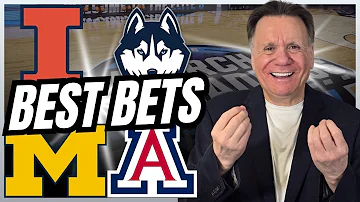Final Four PICKS and BEST Bets! Illinois vs UConn & Michigan vs Arizona