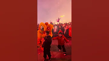 [ZH] 除夕夜舞狮#dragondance #funny #liondance #fireworks