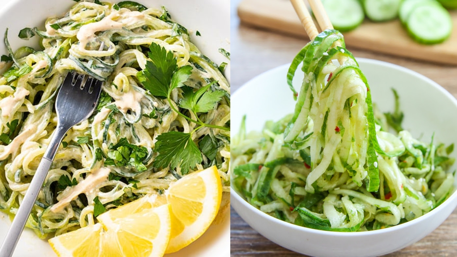 Have you tried this tangy viral low-cal, high fiber cucumber noodles?