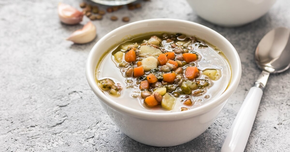 Spinach soup with lentils – web medicine