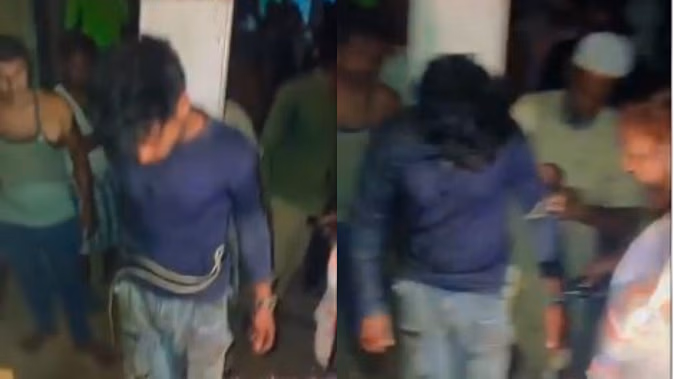 Lover who met the girlfriend tied up with a pillar and beat against 10 people, including Pradhan