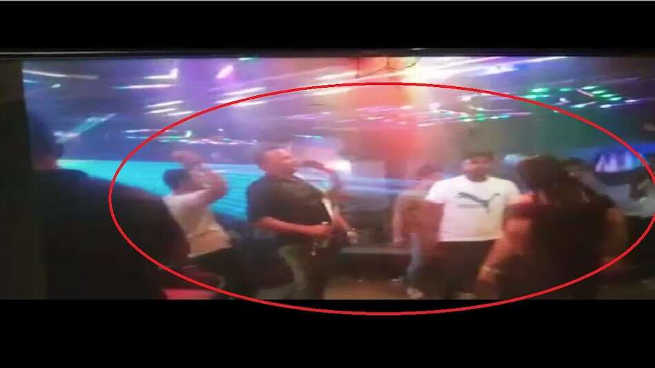Policemen swinging with bar dancers during a history -sheater -party in Ghaziabad, 4 suspended