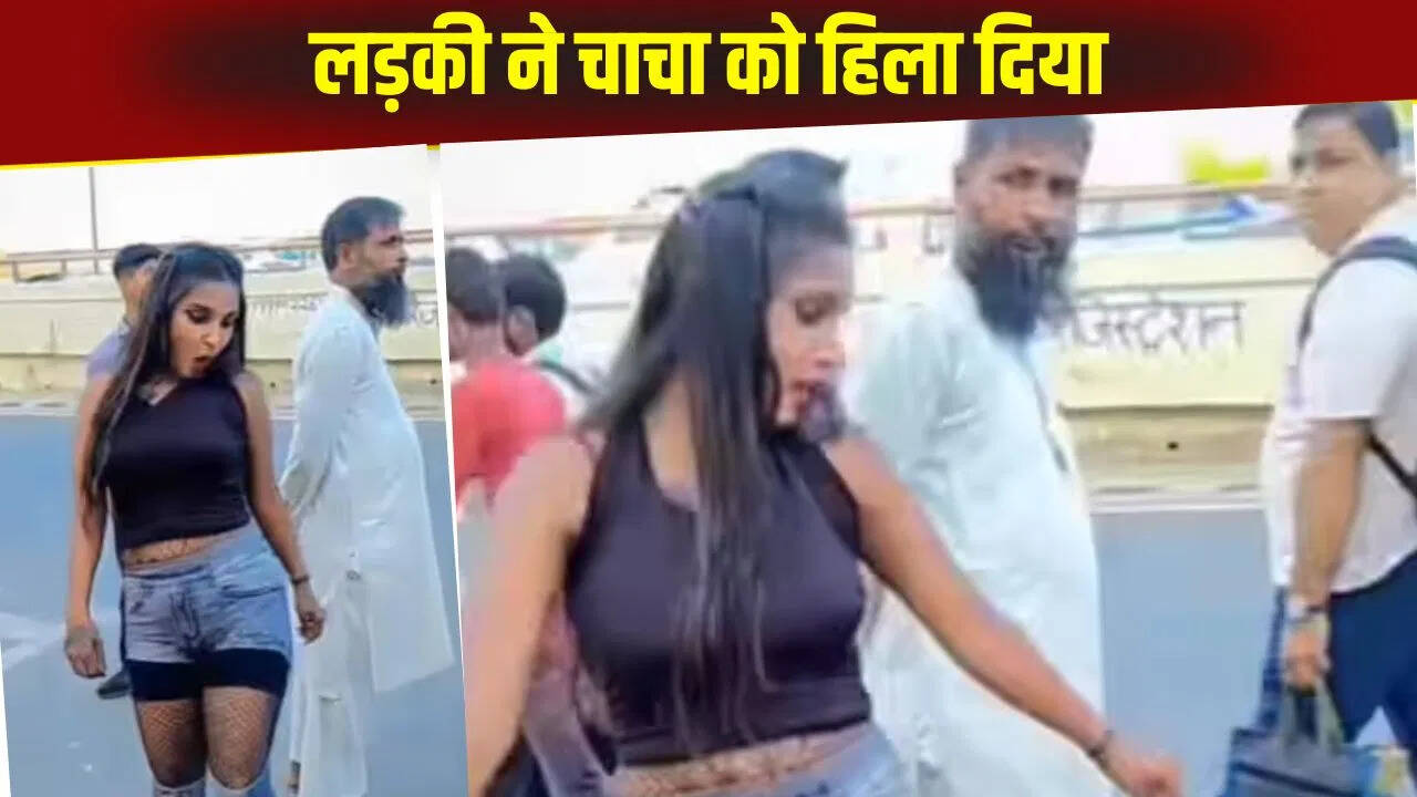 Didi created Ghadar on Beach Road in Western Dress! If he saw such a dangerous dance he was also shocked, watch viral video here