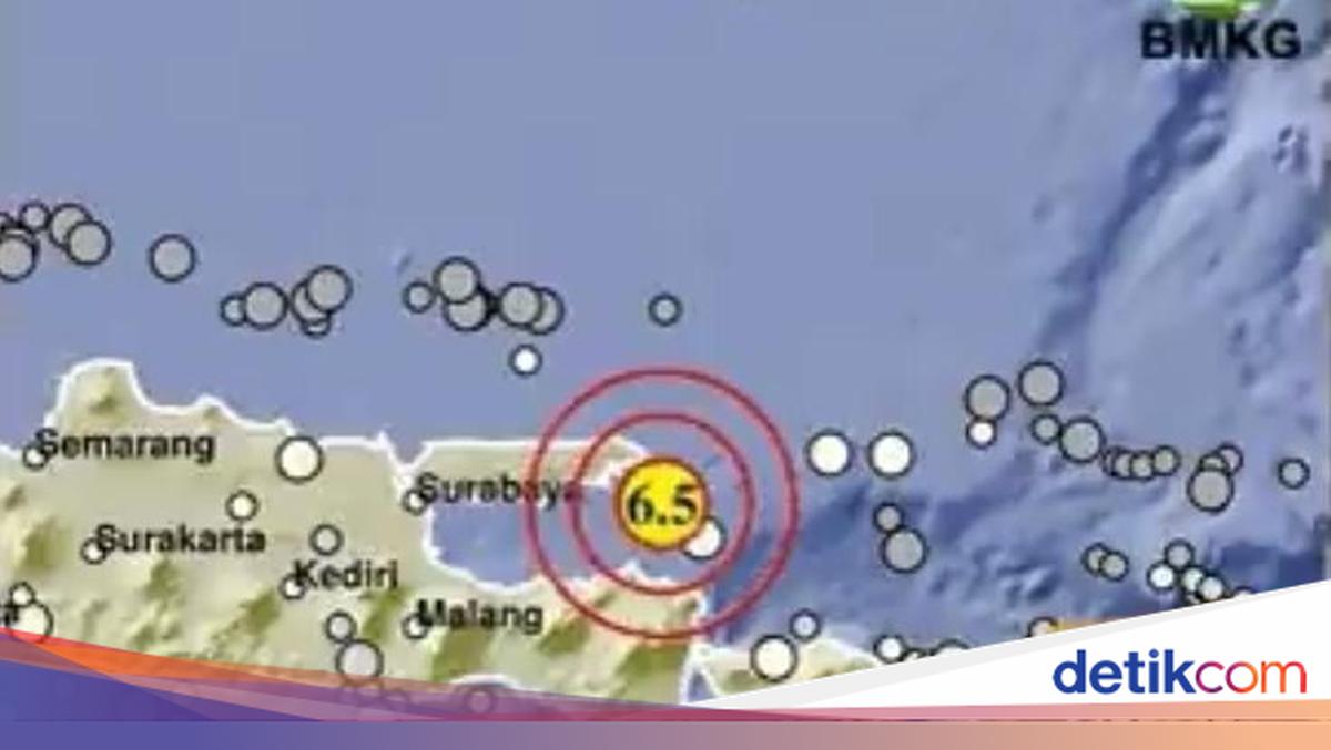 A number of aftershocks occurred in Sumenep Madura