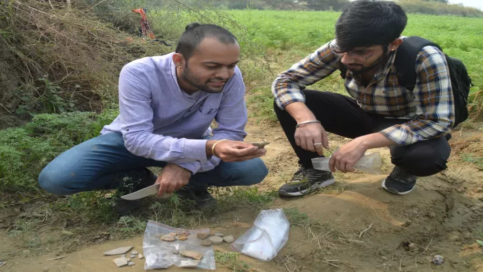 The assistant professor said, “Khandwari is a heritage site from the Mahabharata period.”