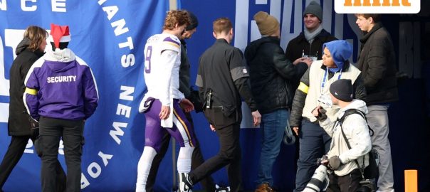 JJ McCarthy has been ruled out with a right hand injury in the Vikings’ NFL Week 16 matchup against the Giants